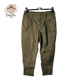 Soho New York & Co. Women’s Olive Green Stretch Utility Pants, Size L